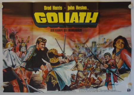 Goliath - Der Kampf der Makkabäer originales deutsches A0-Filmplakat (R70s)